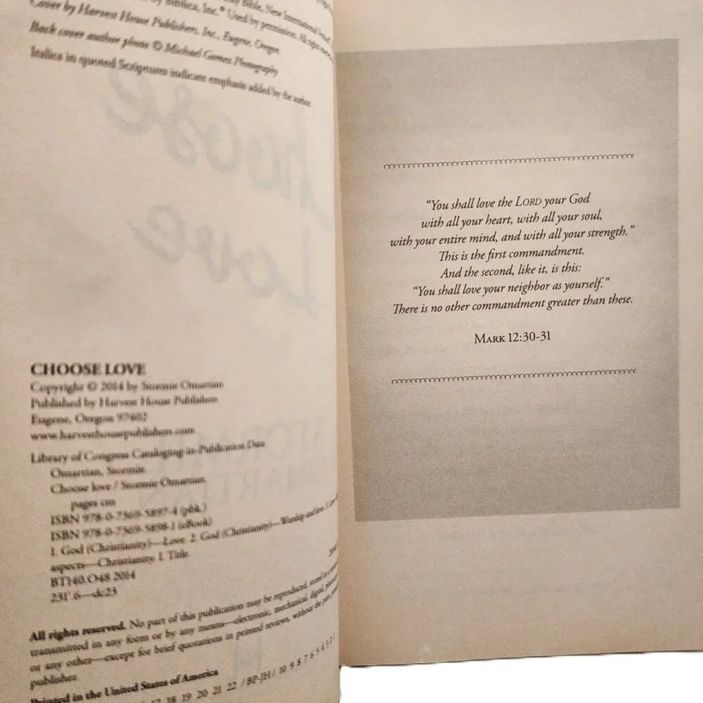 Choose Love The Three Simple Choices...& Prayer Study Guide Set by Omartian NEW